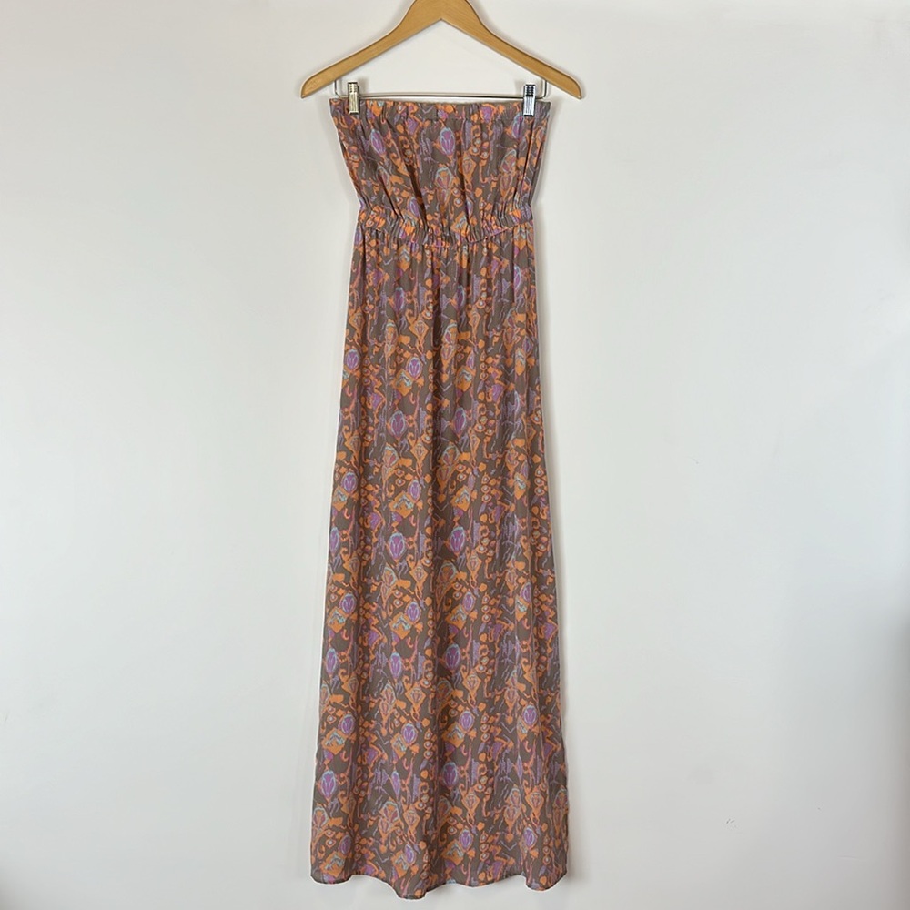 Twelfth Street by Cynthia Vincent for Piperlime silk strapless maxi dress 6 - Picture 3 of 5